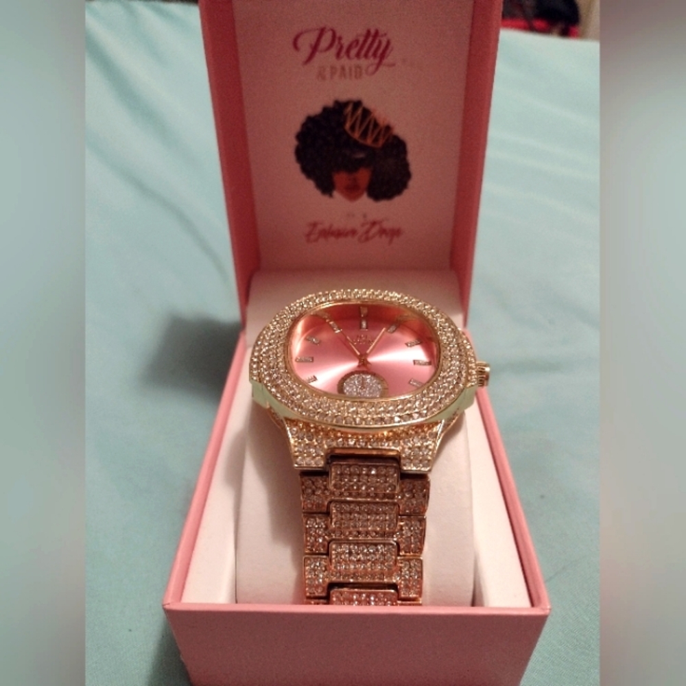 Ice Star blinged out watch.